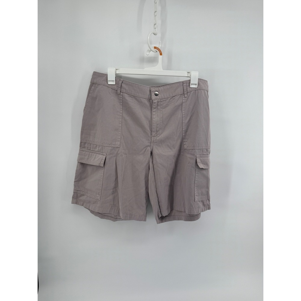 Wild Fable Women XXL Mauve Cargo Shorts Elastic Waist Cotton Utility Shorts